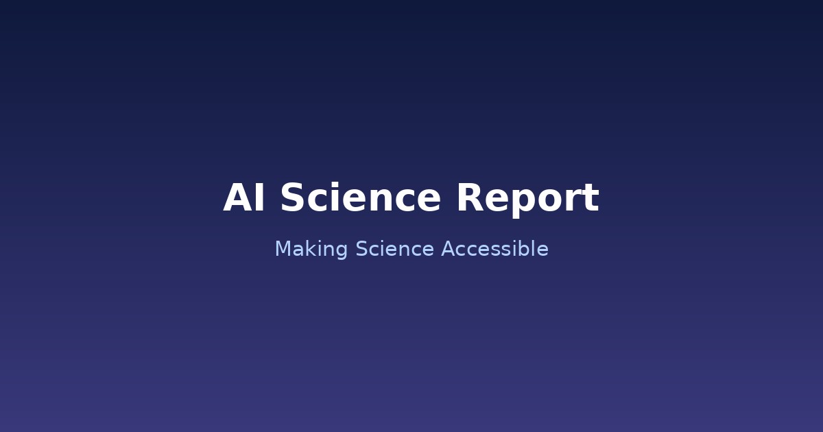 Welcome to AI Science Report